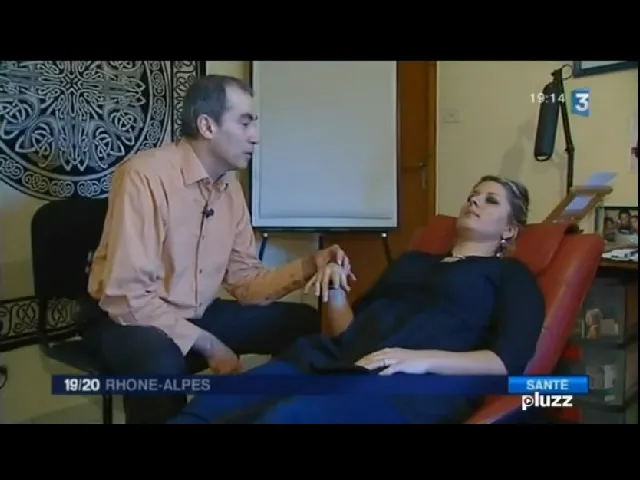 Christophe Chaumet during a hypnosis session
